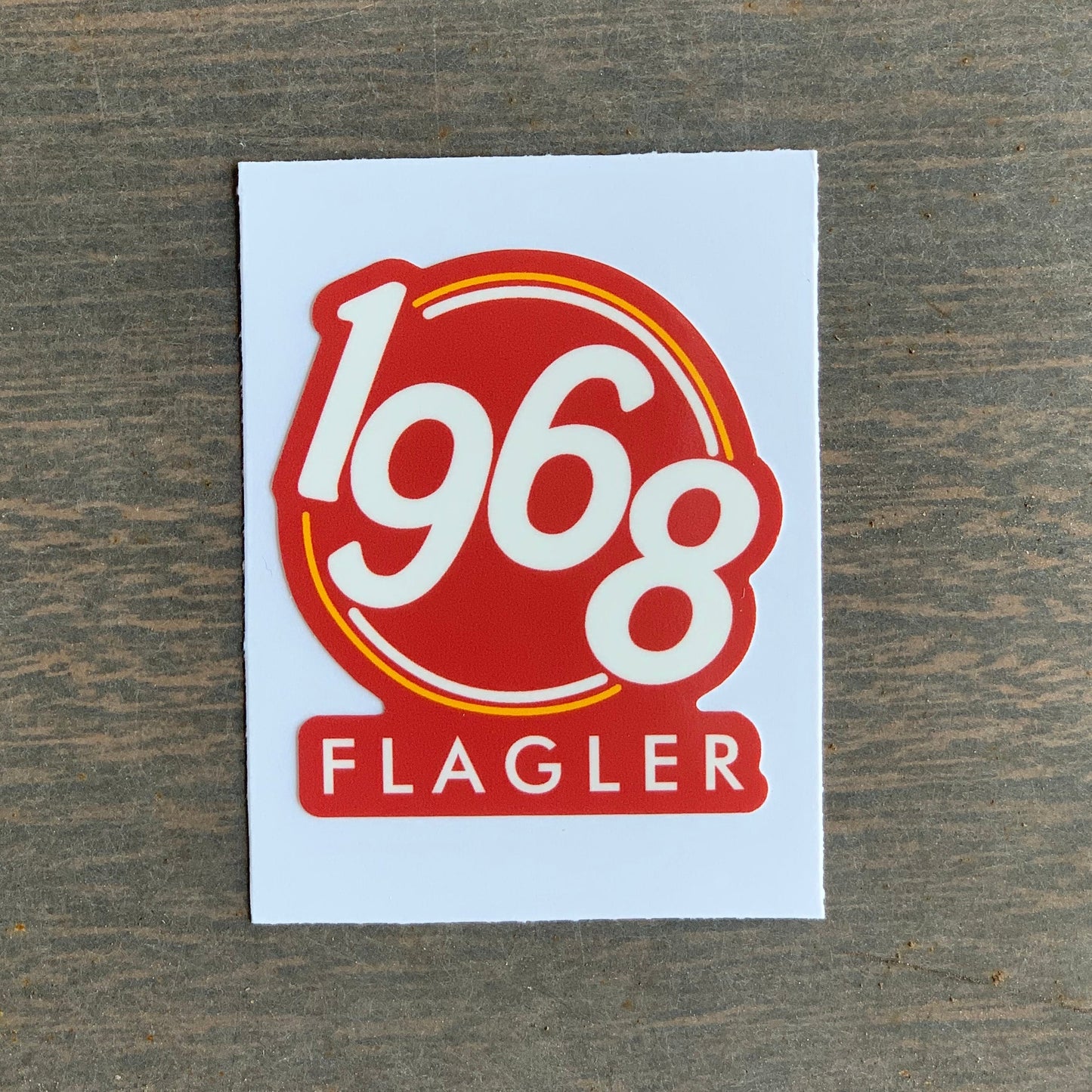 Mini 1968 Flagler Sticker