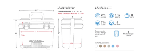 7.5 Quart Drybox / Cooler: Grassland