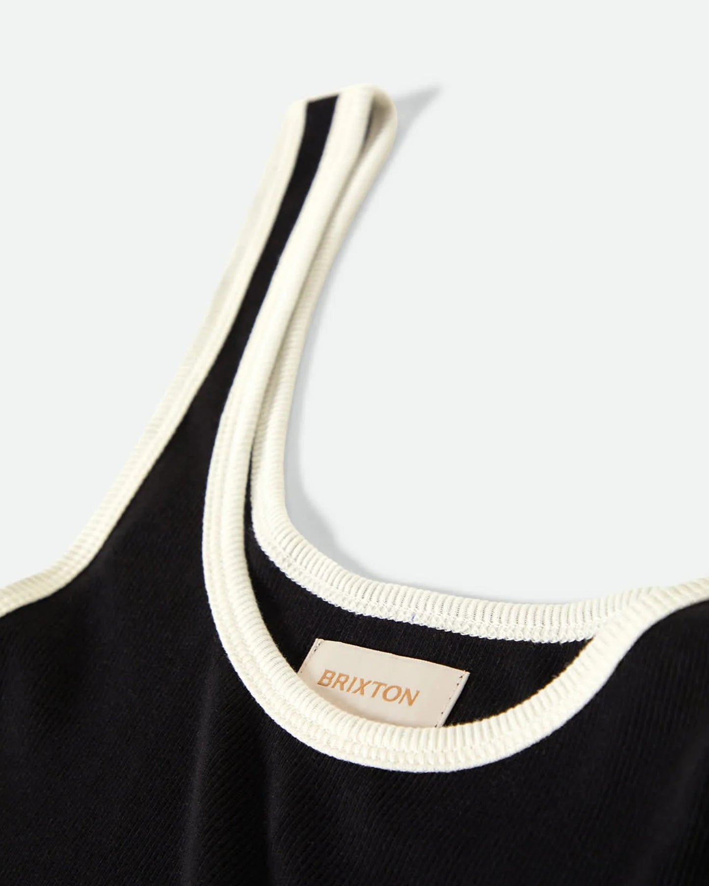 Ringer Organic A-Tank - Black / Off White