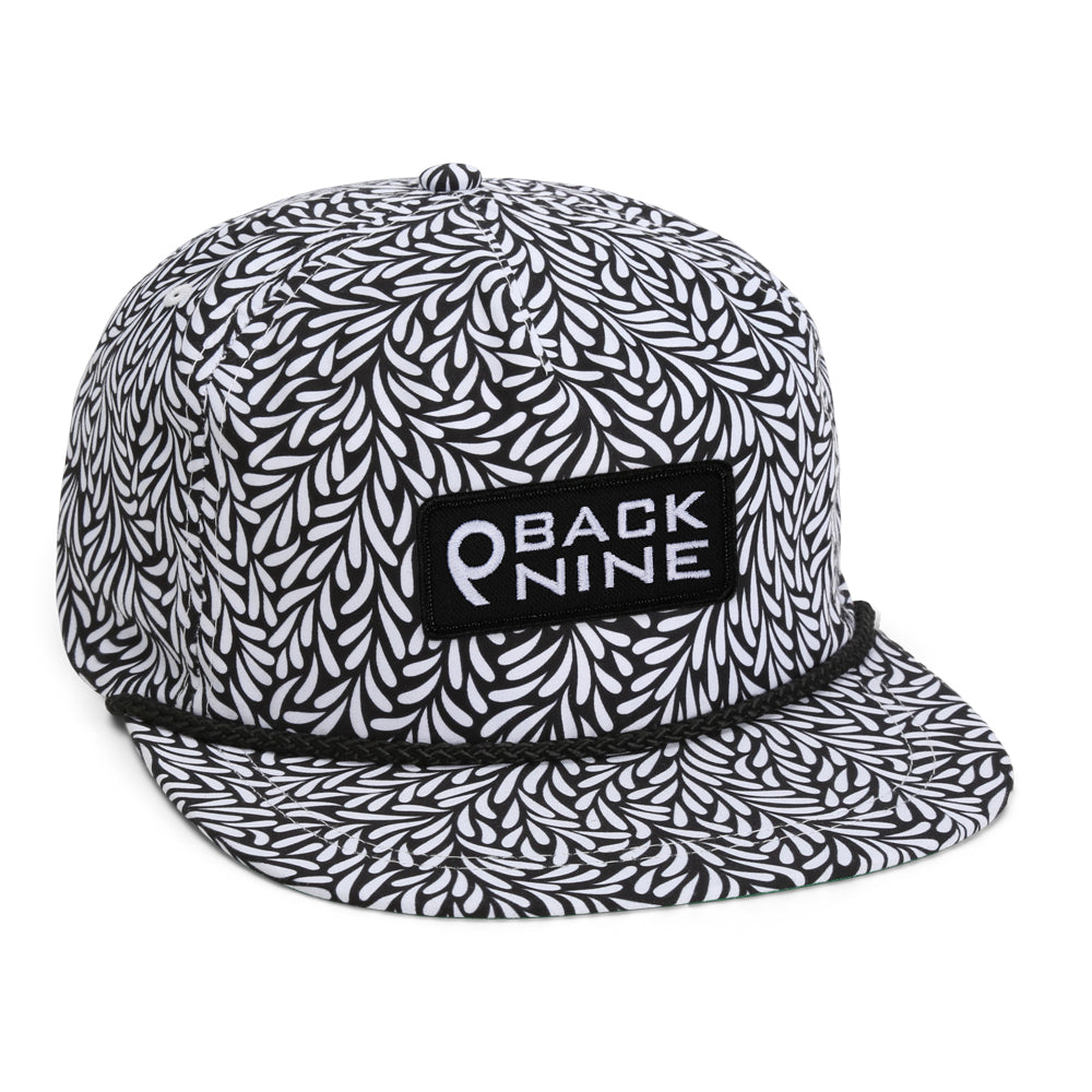 The Back 9 Throwback Black Rope Cap - DNA010