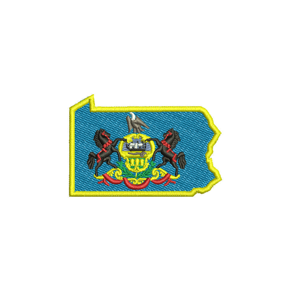Pennsylvania State Flag Map