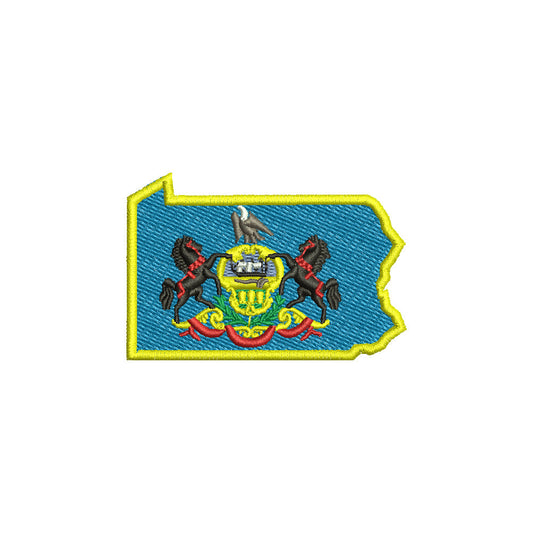 Pennsylvania State Flag Map