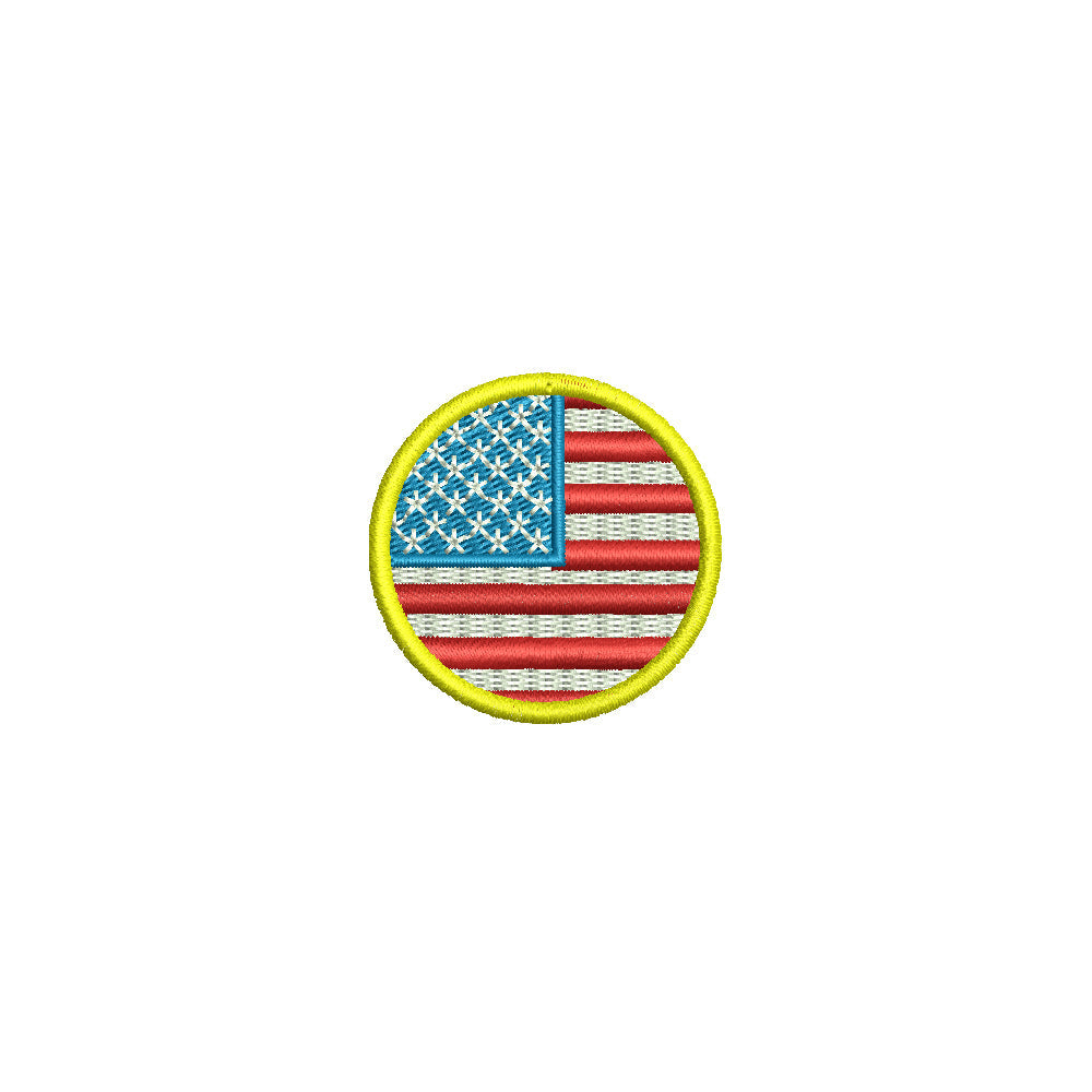 Circle American Flag