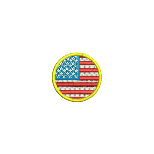 Circle American Flag