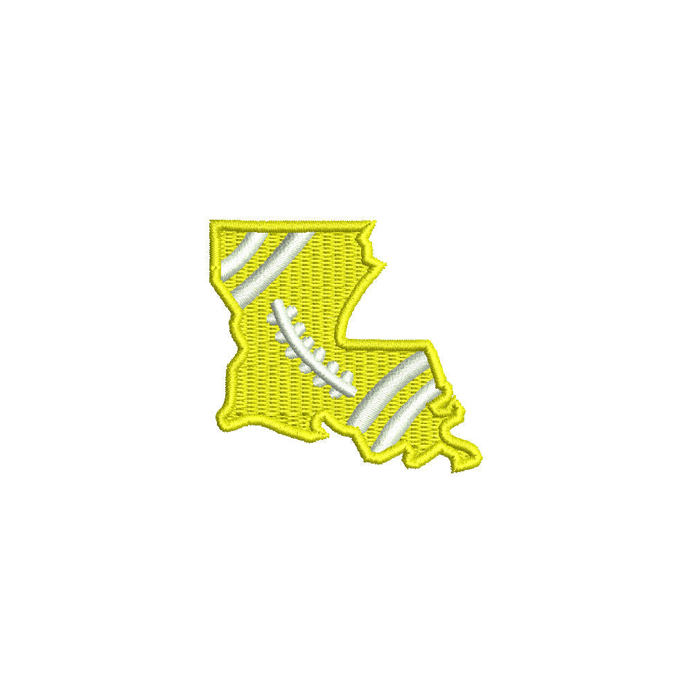Louisiana Football State Map