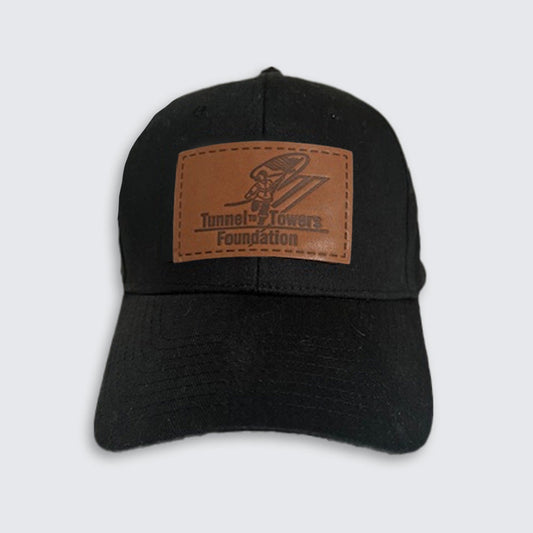 T2T Leather Patch Hat (Black)