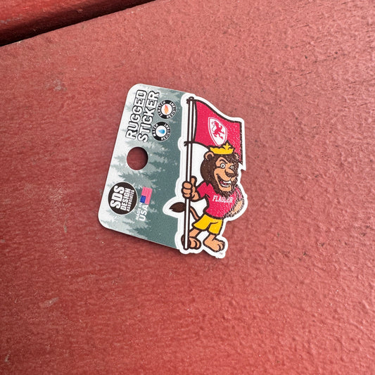 Mini Rugged Lewis the Lion Sticker