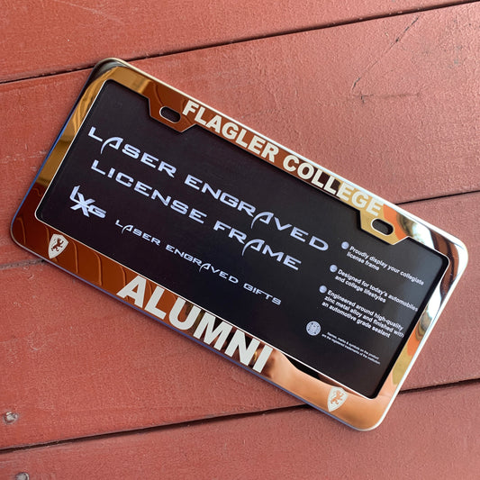Silver Alumni License Plate Frame