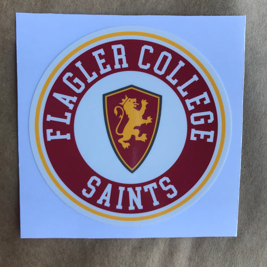 Flagler College Saints Round Sticker