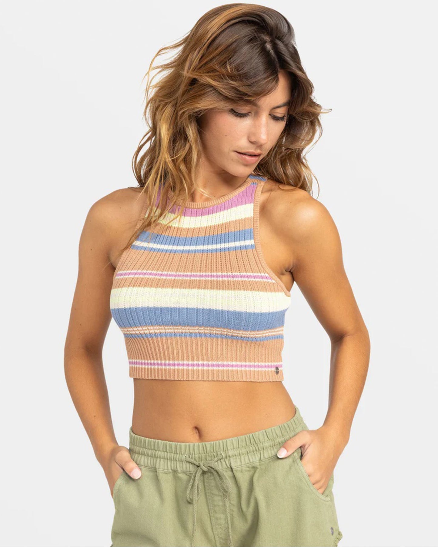 Fresh Moon Cropped Sweater Top (Past Season)