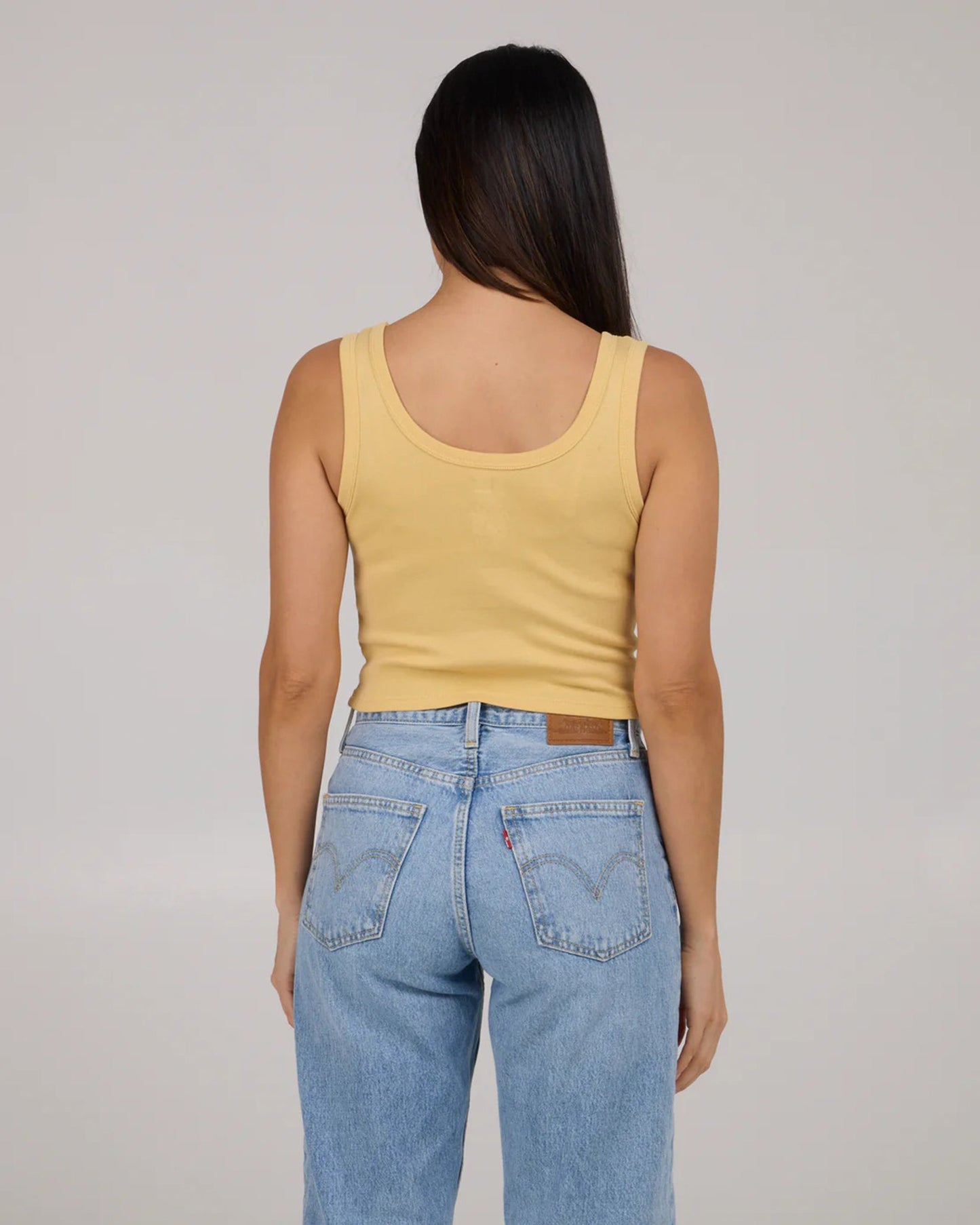 Beach Scene Tank Top - Dusty Gold