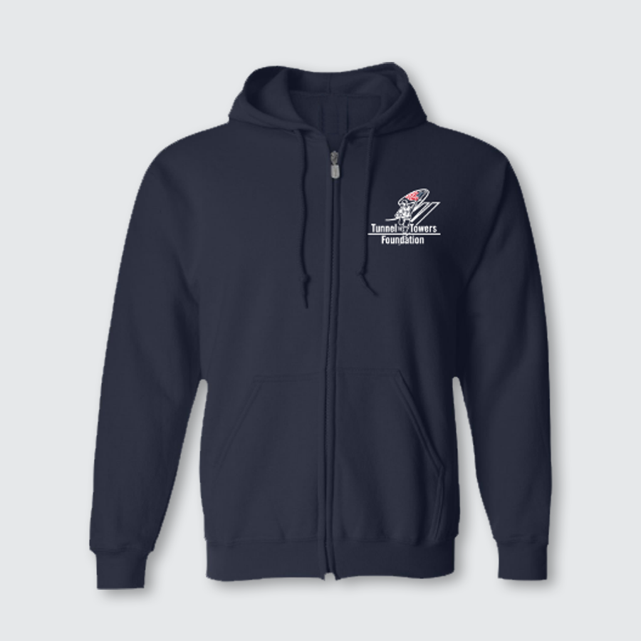 T2T Twin Towers Full Zip Sweatshirt Jacket - Unisex (Navy)
