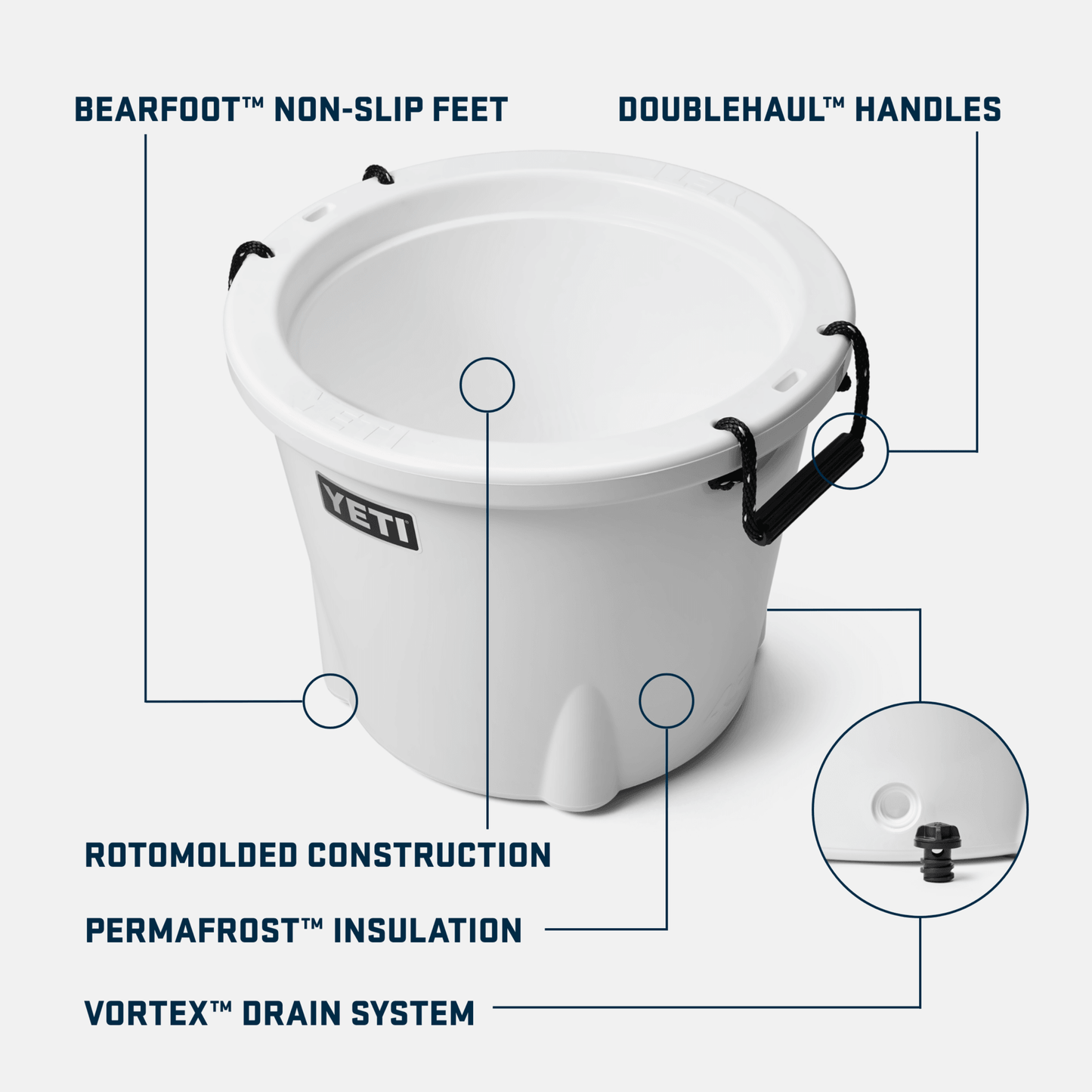 Yeti Tank® 45 Ice Bucket - White