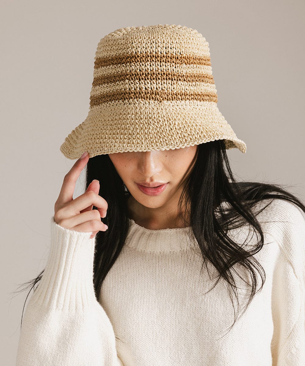 Sal Crochet Packable Bucket Hat