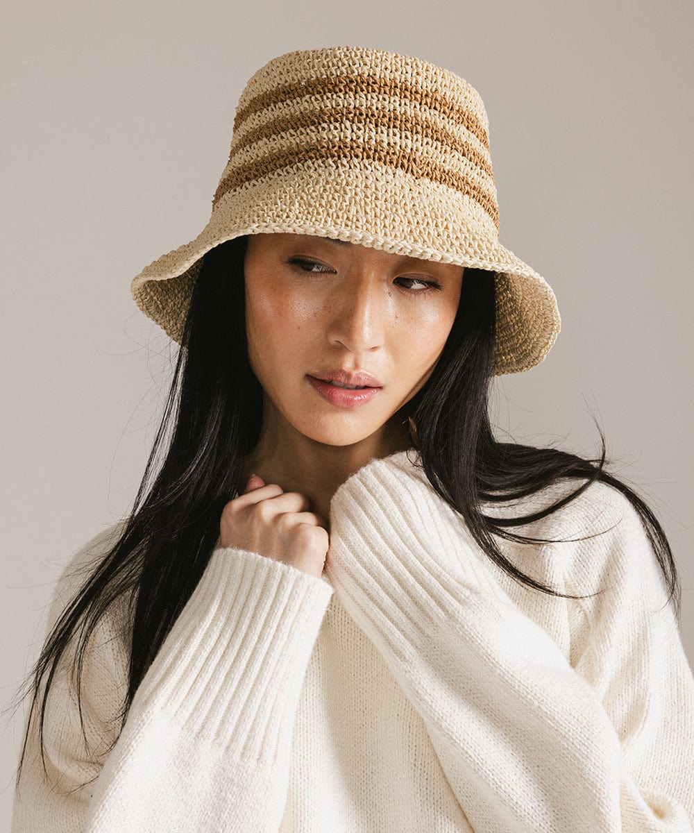 Sal Crochet Packable Bucket Hat