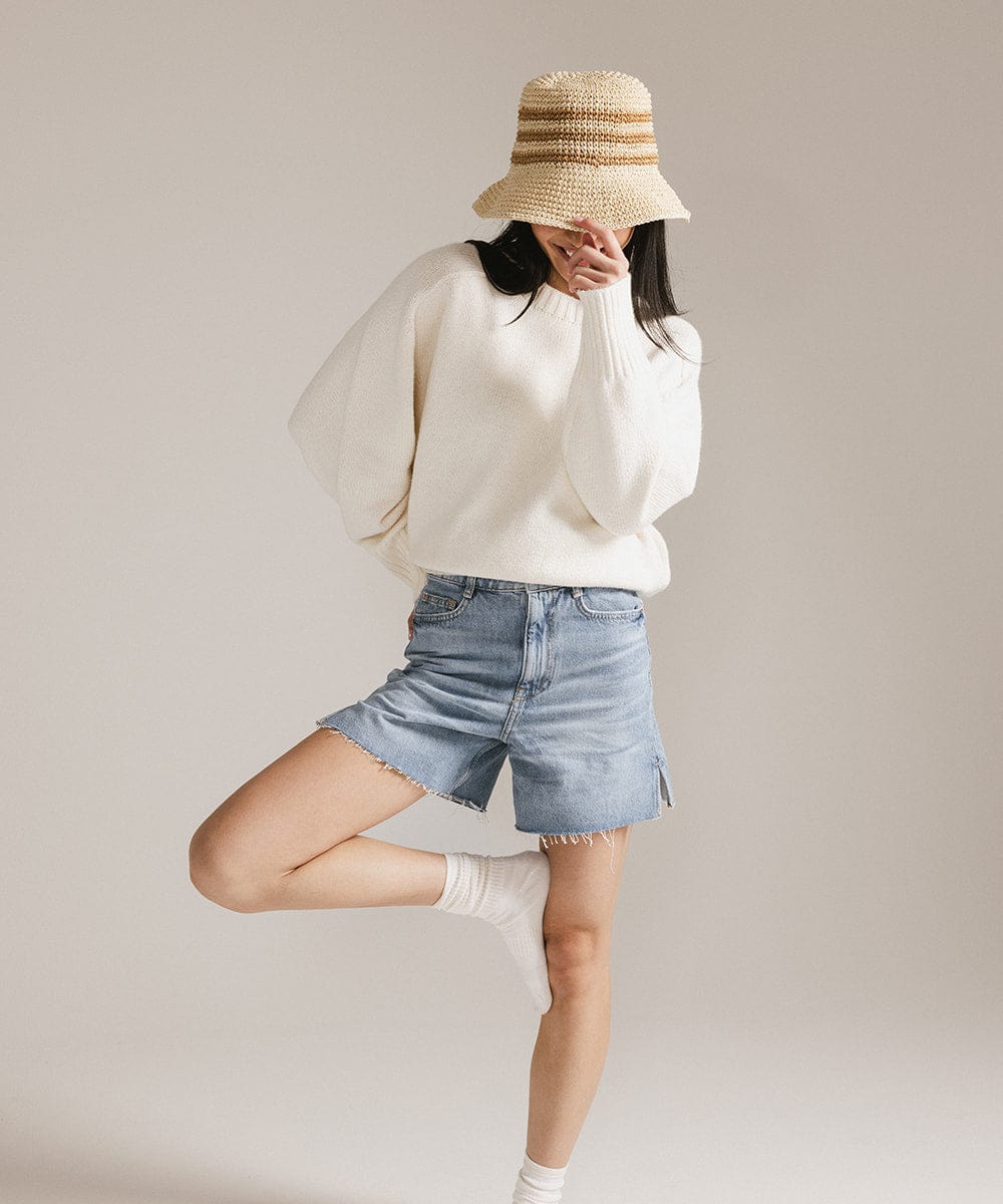 Sal Crochet Packable Bucket Hat