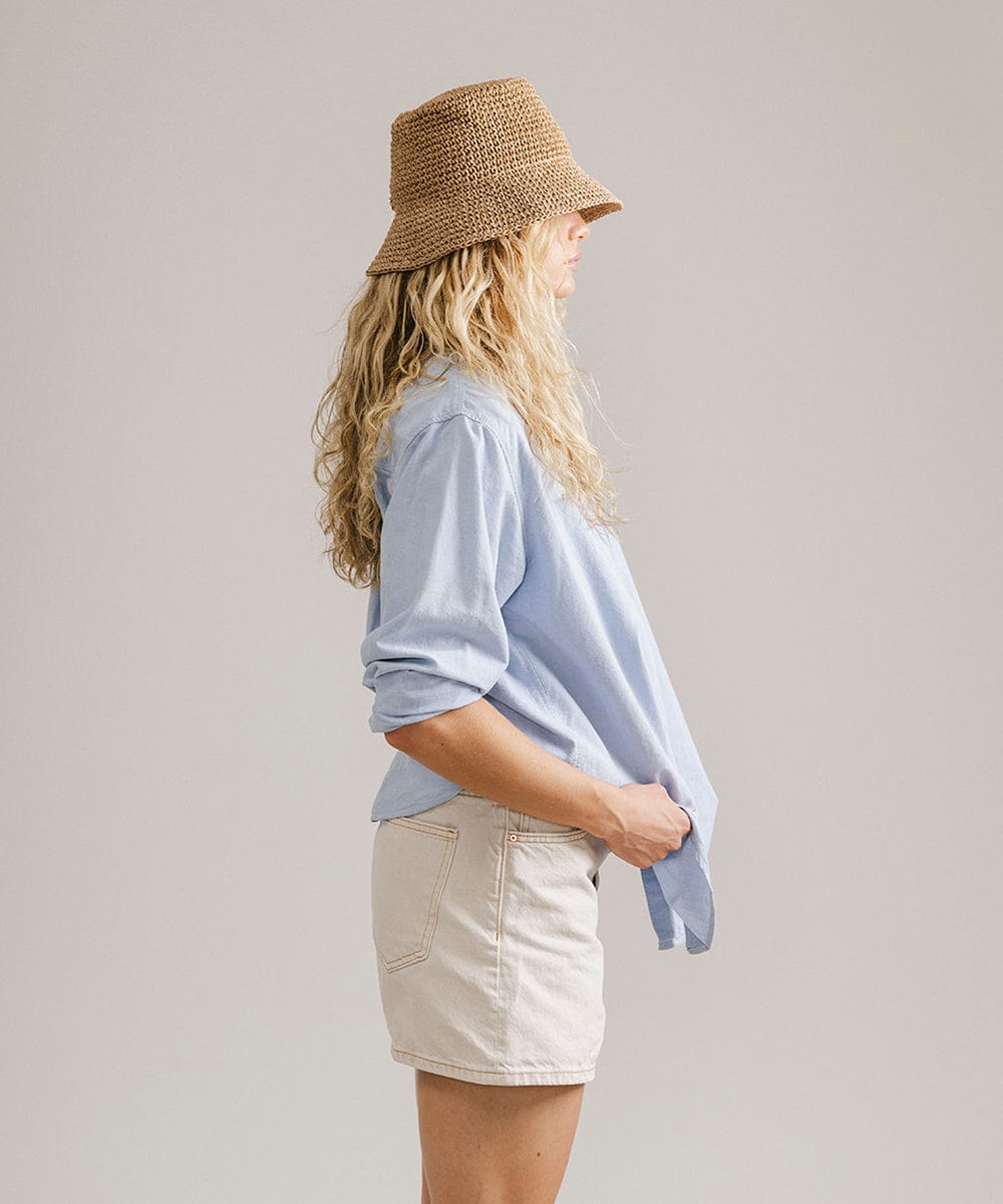 Sal Crochet Packable Bucket Hat