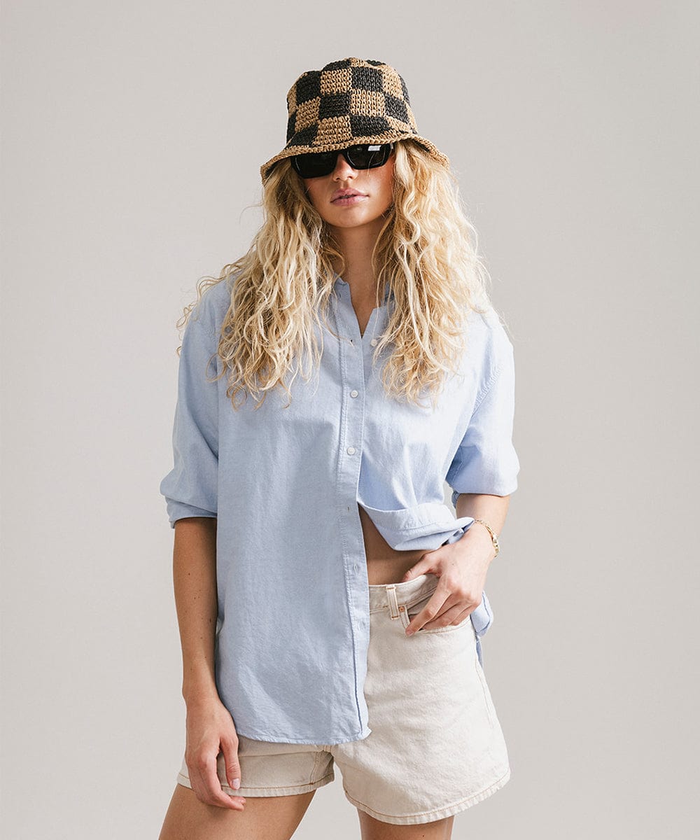 Sal Crochet Packable Bucket Hat