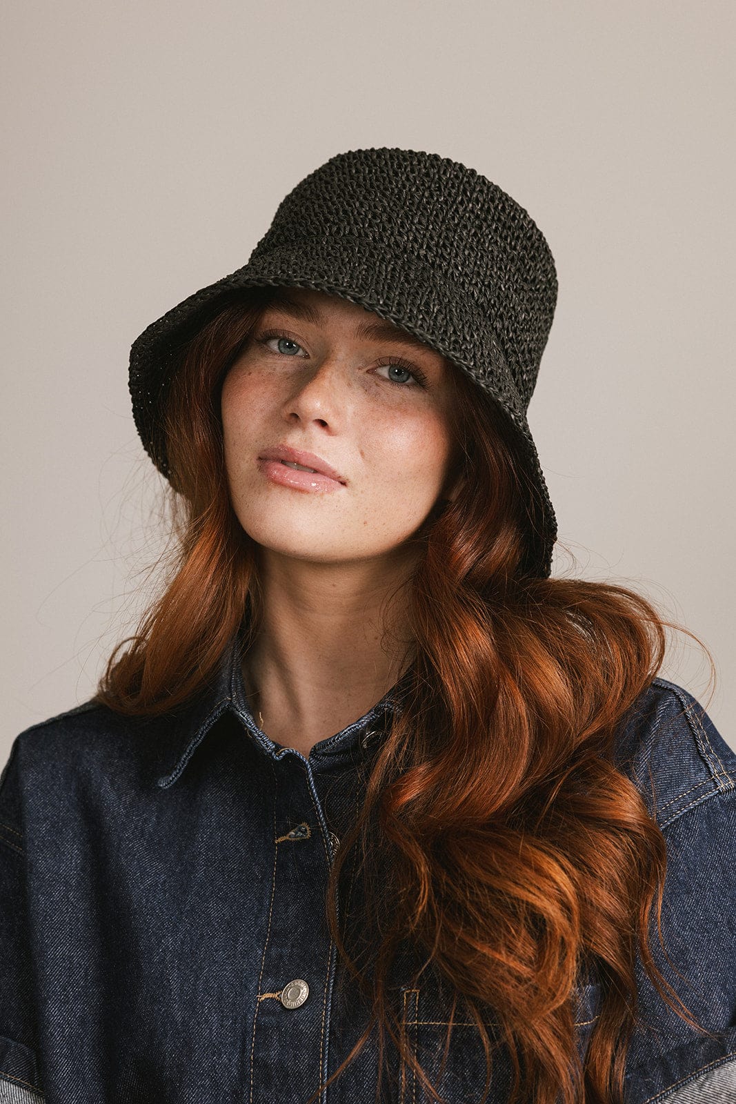 Sal Crochet Packable Bucket Hat