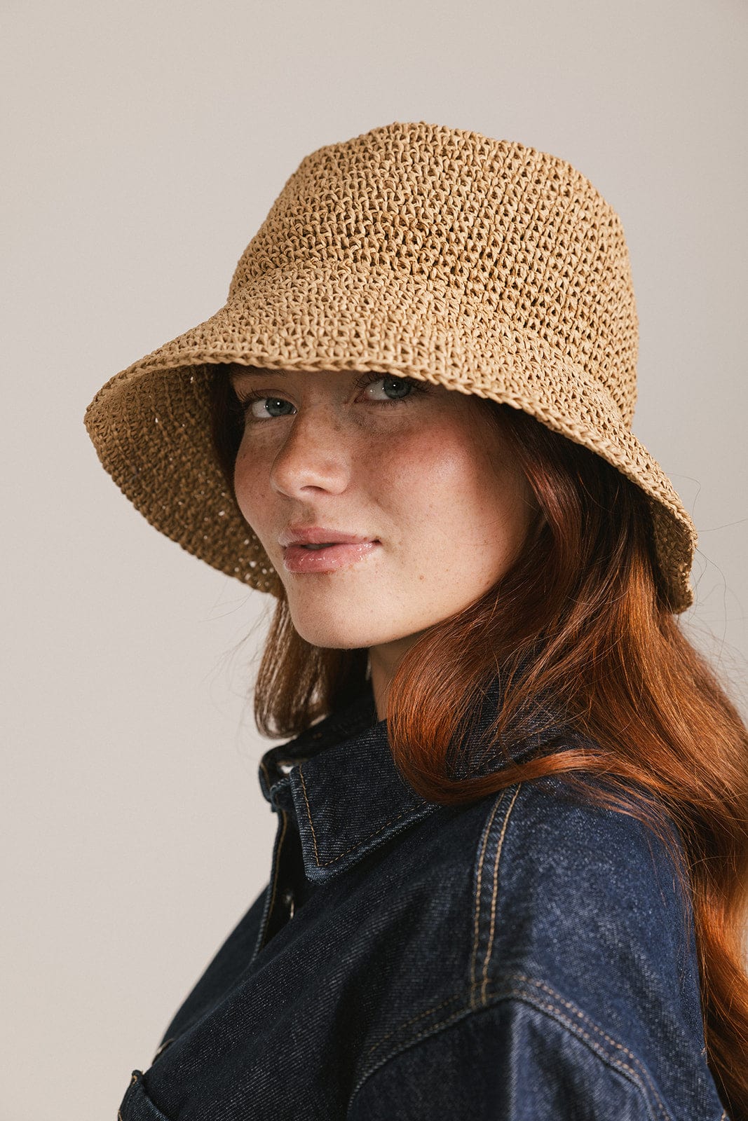Sal Crochet Packable Bucket Hat