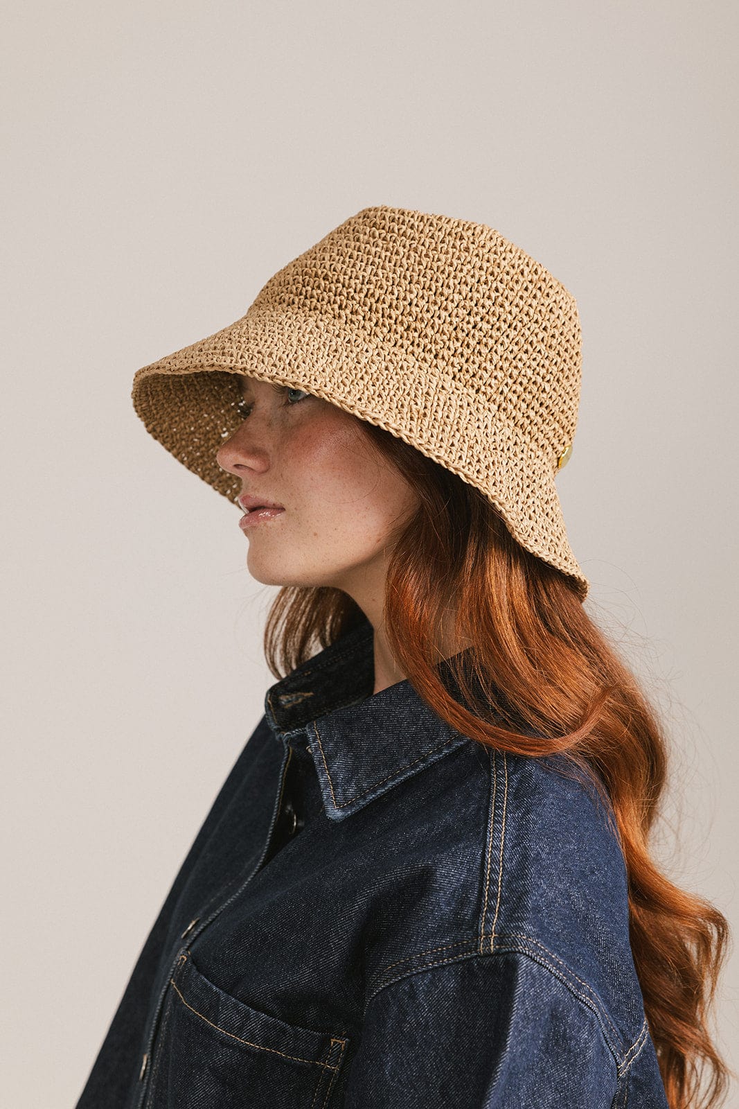 Sal Crochet Packable Bucket Hat