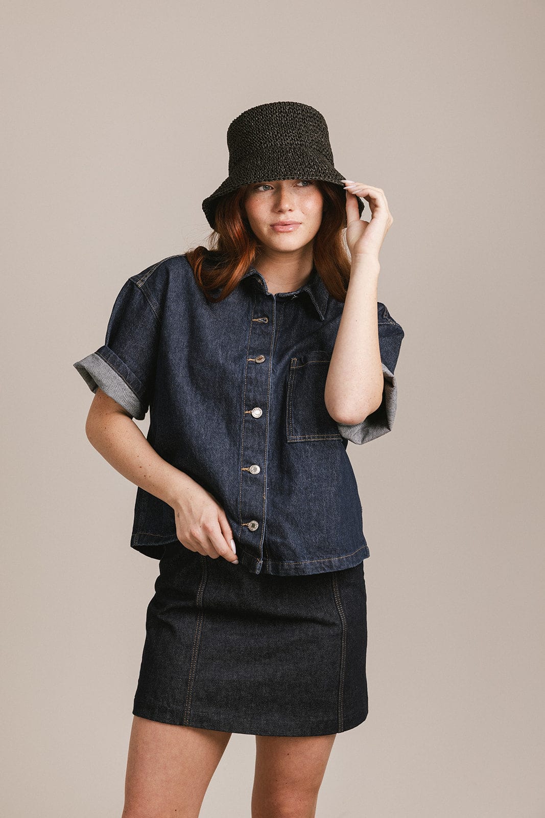 Sal Crochet Packable Bucket Hat