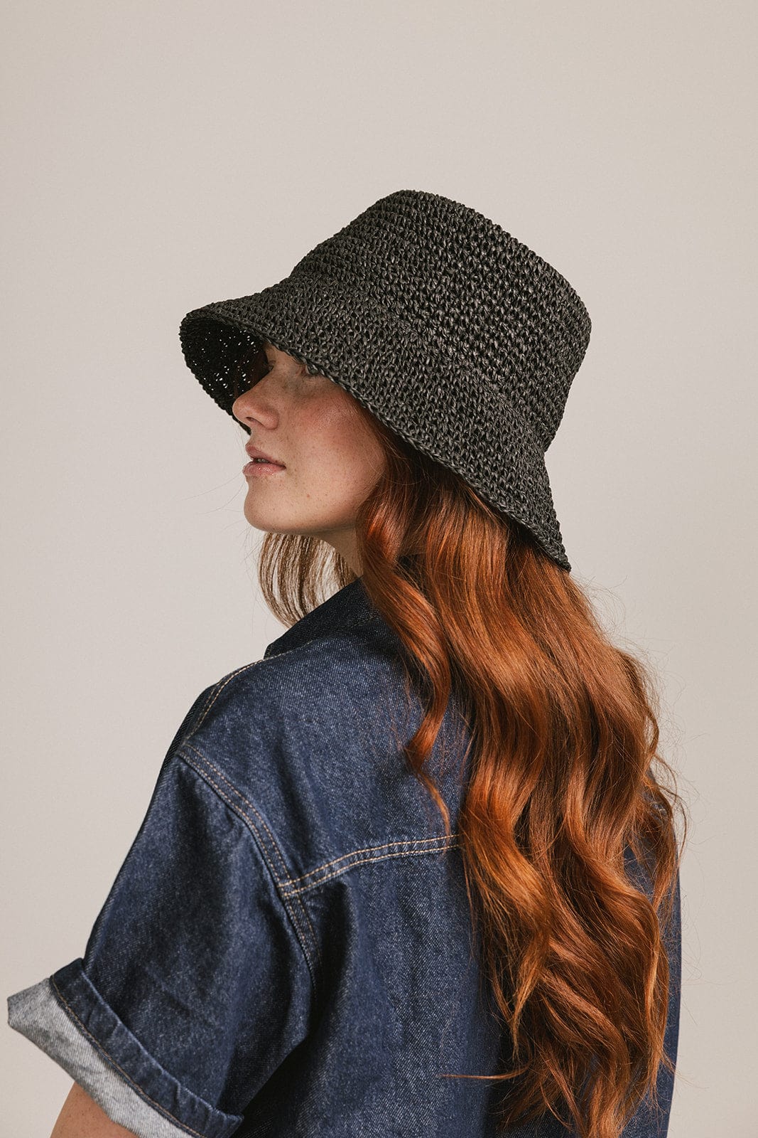 Sal Crochet Packable Bucket Hat